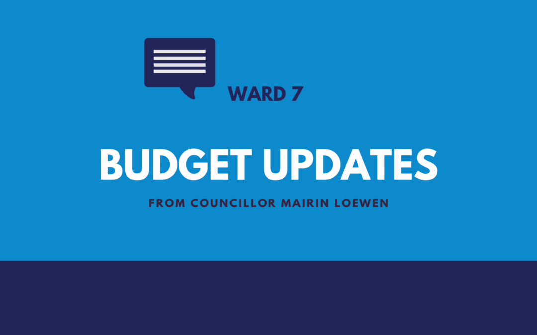 City Council Budget Updates